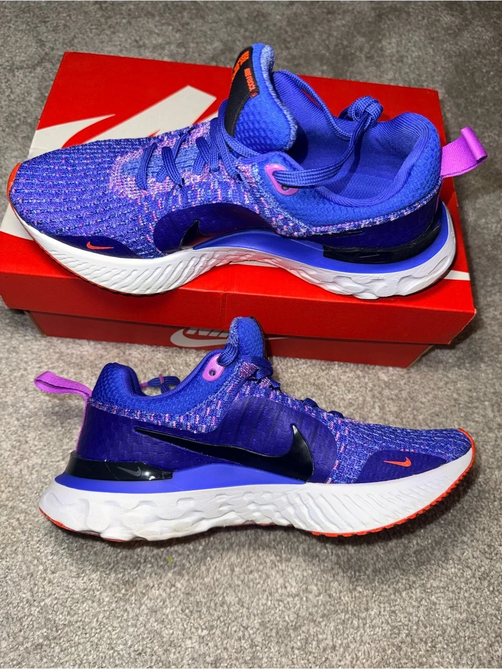 Nike React Infinity Run Flyknit 3 Women’s Size 6 Purple Running Shoes